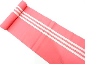 アンティーク　本場筑前博多縞模様織出し帯地反物